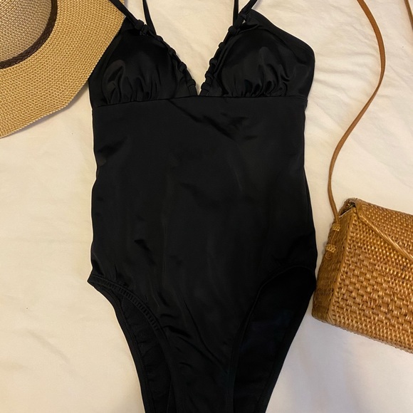 Time and Tru Other - Time and Tru Pretty Black One Piece Swimsuit Small